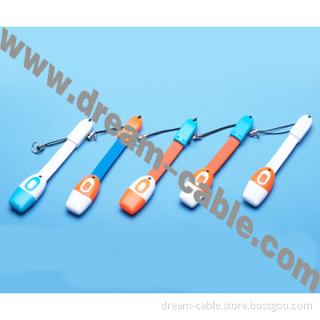 Mini Digital Strap Kit TF Card Reader with Micro USB Charging and Data Transfer 3 in 1